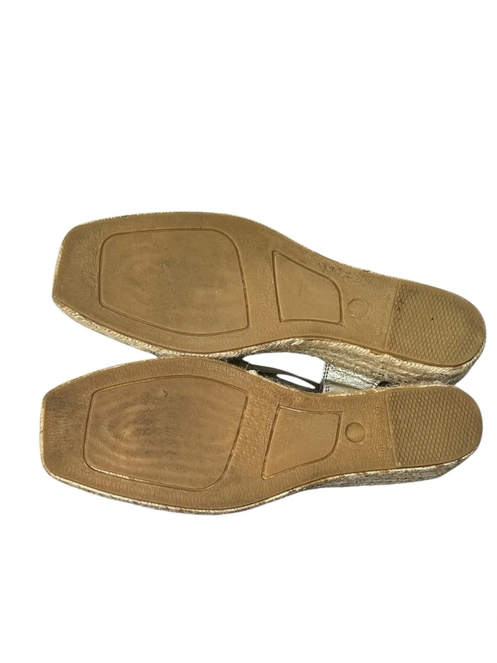 Michele Lopriore Women’s Leopard Sequin Gold‎ Leather Low Espadrilles EU Size 41